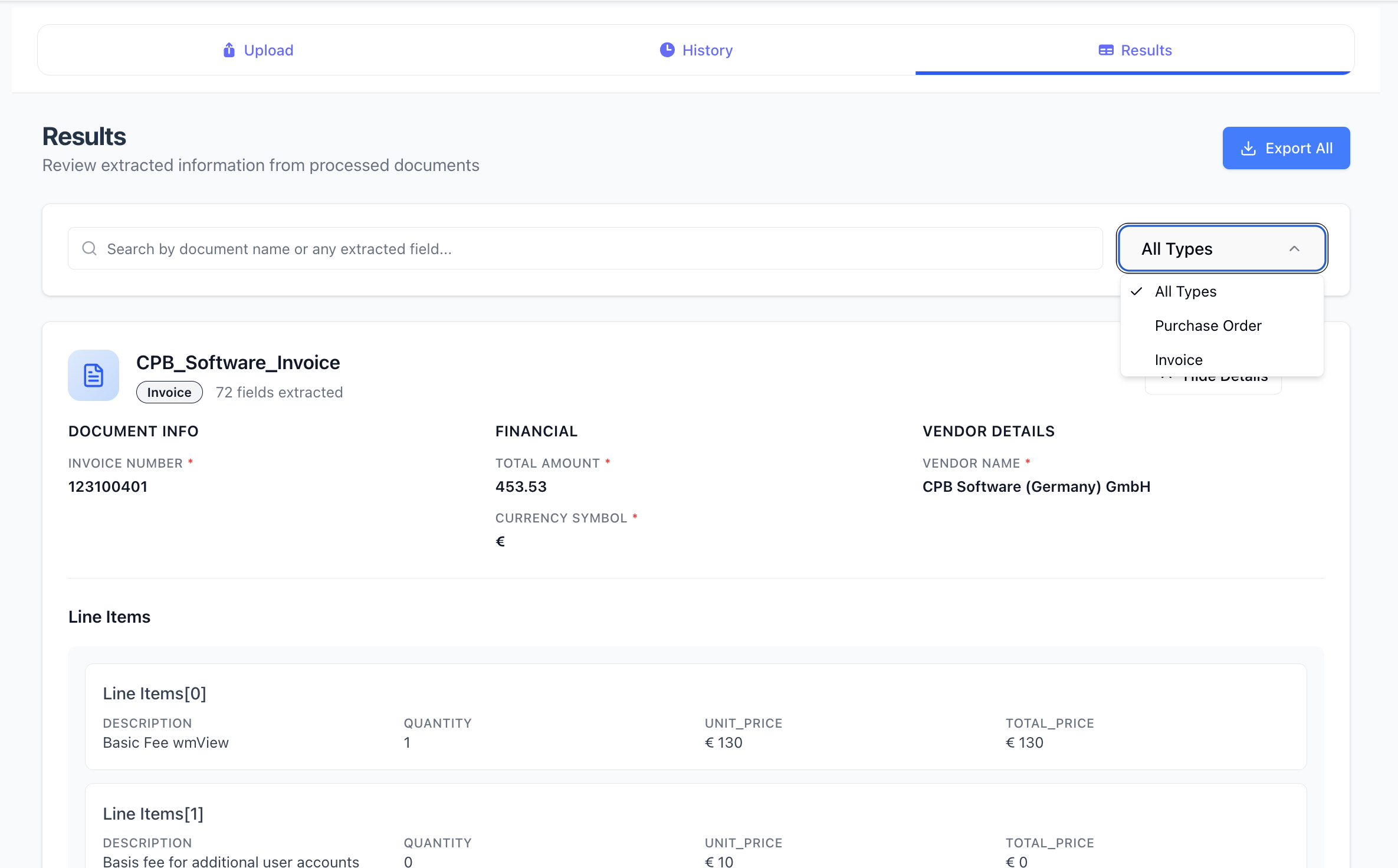 Verifly Dashboard - Main Interface